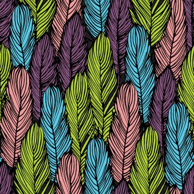 renkli tüy sorunsuz arka plan