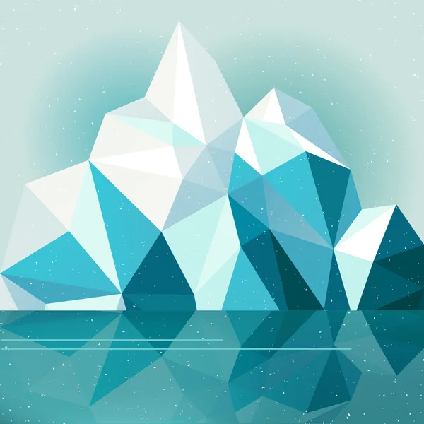 Paisaje de montaña de invierno — Vector de stock