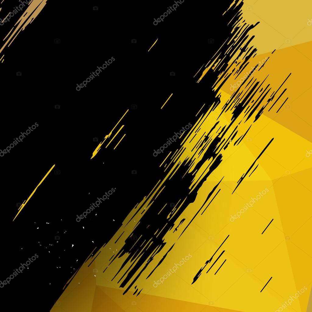 Yellow grunge background Stock Vector by ©korinoxe 52688295