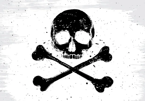 Bandera blanca pirata — Archivo Imágenes Vectoriales