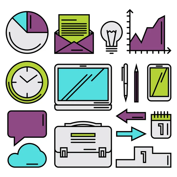 Business objects — Stock Vector