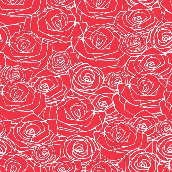 Rose patrón sin costura — Archivo Imágenes Vectoriales