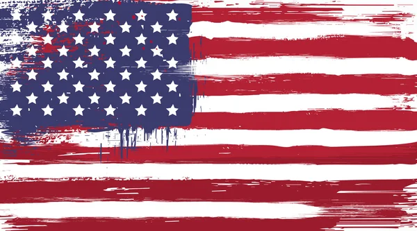 Etats-Unis drapeau grunge — Image vectorielle