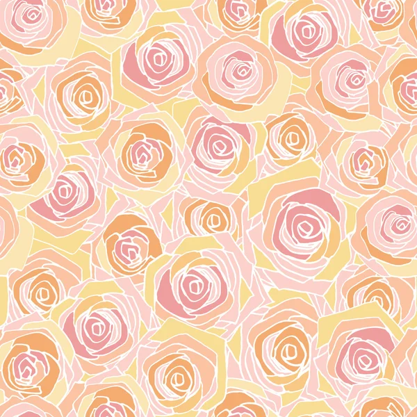 粉红玫瑰图案 — 图库矢量图片