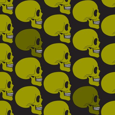 Yeşil kafatası seamless modeli