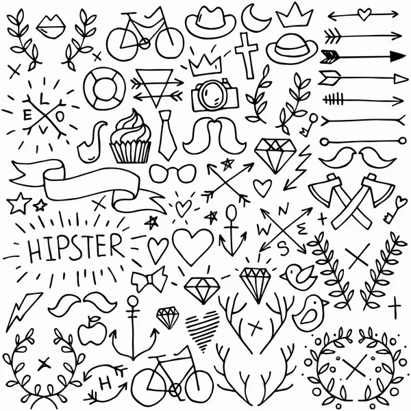 Grande hipster set — Vettoriale Stock