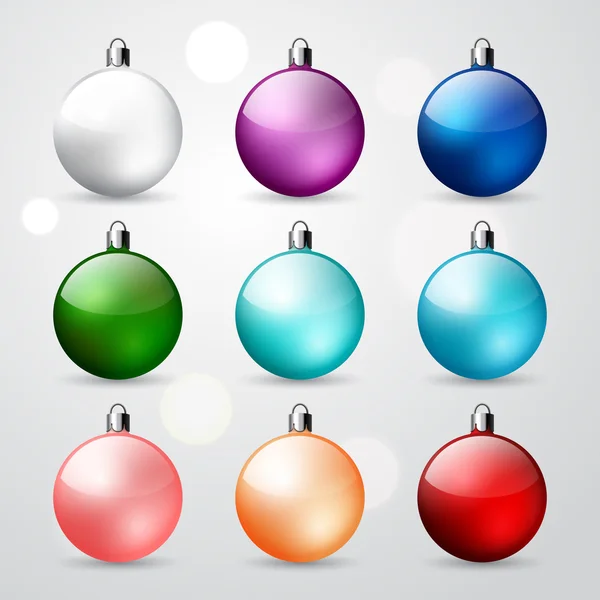 Weihnachtsball-Set — Stockvektor