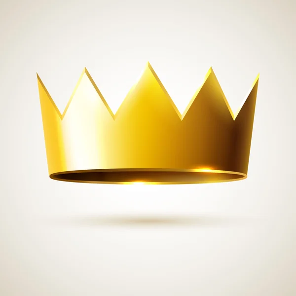 King's golden crown — Stock Vector