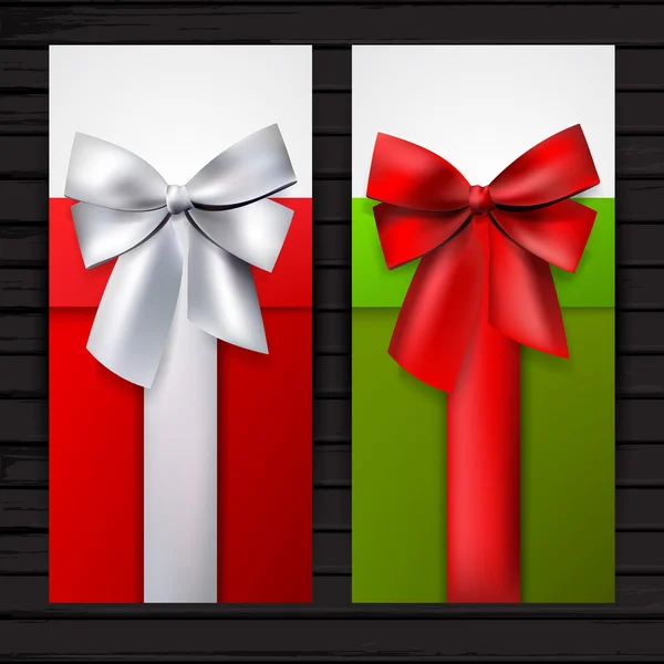 Dos banners de regalo verticales — Vector de stock