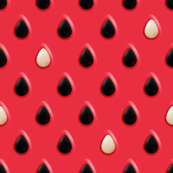 Wassermelone Hintergrund mit Samen — Stockvektor