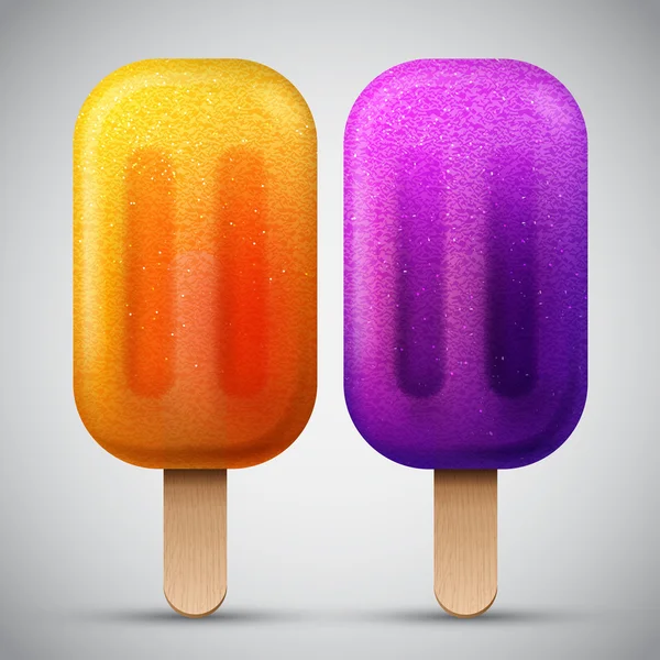 Hemmagjord fryst popsicle — Stock vektor