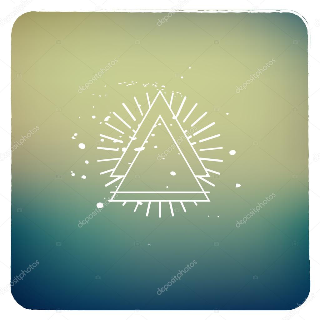 Abstract picture with triangle