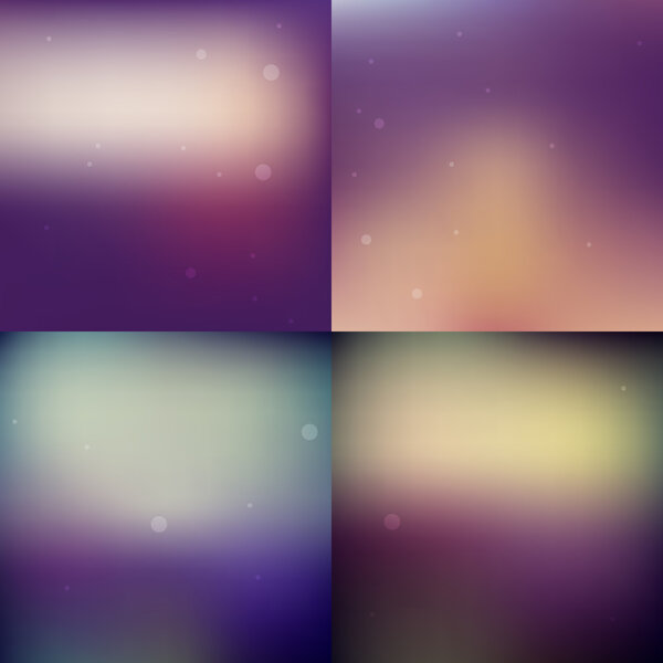 Retro color backgrounds set