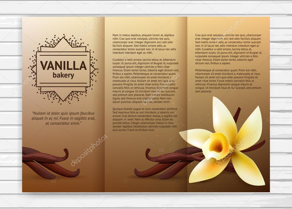 Vanilla bakery flyer