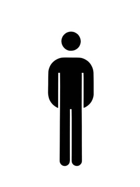 İzole edilmiş beyaz bir arka planda bir adamın ya da bir adamın resimli görüntüsü. Görüntü siyah beyaz