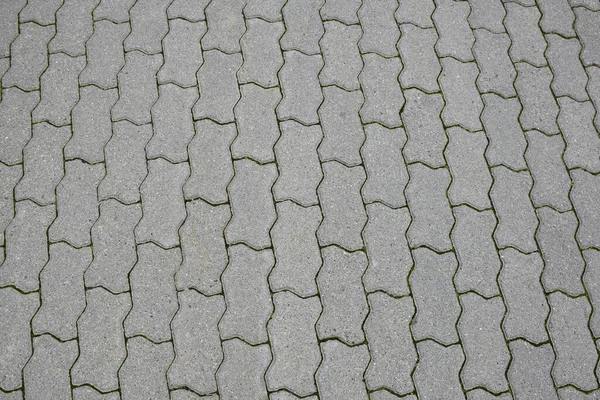 Same Stone Paving Slabs Laid Out Rows Full Frame — Stok fotoğraf