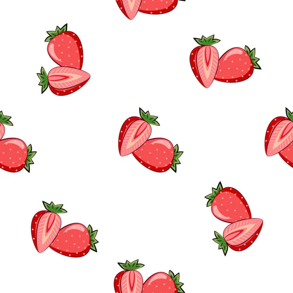 Seamless Square Pattern Strawberry Slice Piece Tiles Texture Κοντραπλακέ Υφή — Φωτογραφία Αρχείου