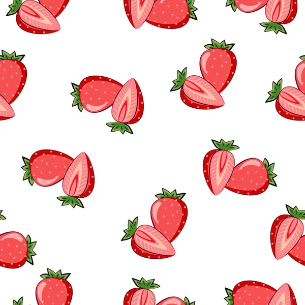 Seamless Square Pattern Strawberry Slice Piece Tiles Texture Κοντραπλακέ Υφή — Φωτογραφία Αρχείου