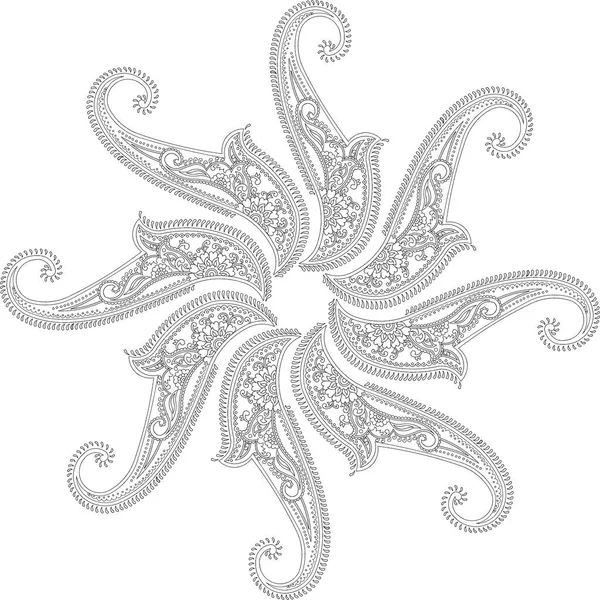 Mandala Rodada Design Ornamental Clipart Ilustrações Usa Para Indústrias Cerâmica Fotografias De Stock Royalty-Free
