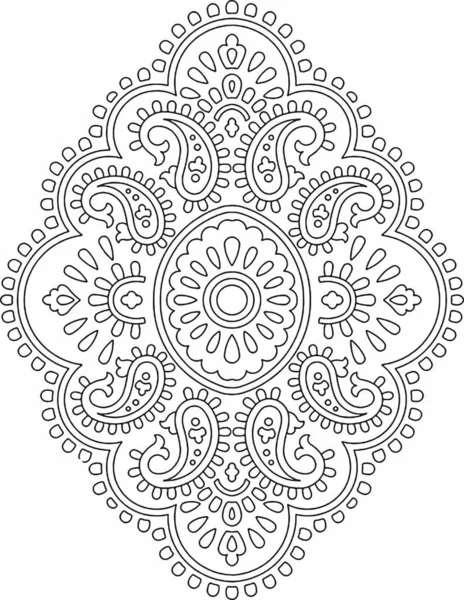 Mandala Design Elem Dekoratív Kör Minta — Stock Fotó
