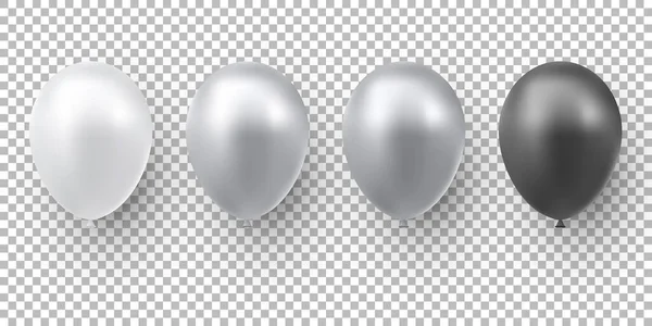 Realistiska Glänsande Färg Ballong Ballonger För Födelsedag Helgdagar Fester Bröllop — Stock vektor
