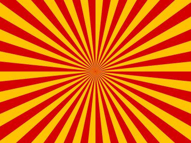 Retro çizgi roman sarı ve kırmızı arka plan. Klasik pop sanat tarzı. Vektör illüstrasyonu.