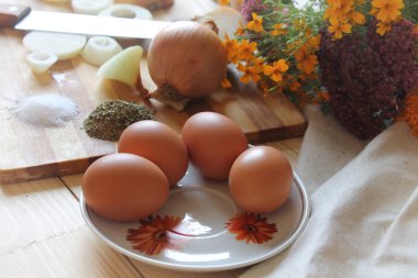 Natürmort. Yumurta.