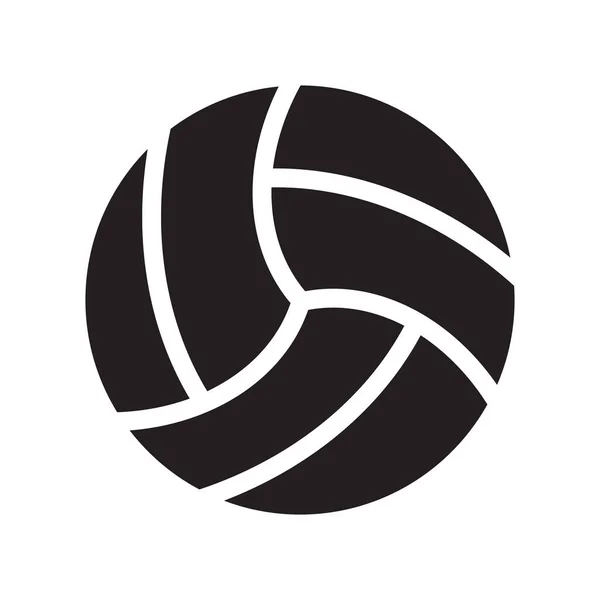 Icoon Vulling Dribbel Volleybal Vector Stockfoto