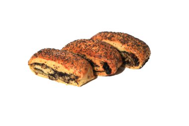 Beyaz arkaplanda izole edilmiş çerezler