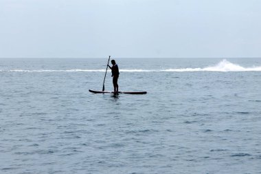 deniz ve eğlence, sahil, yaz taze hava botu, sürat teknesi, scooter yatı, muzlar, katamaranlar paraşüt