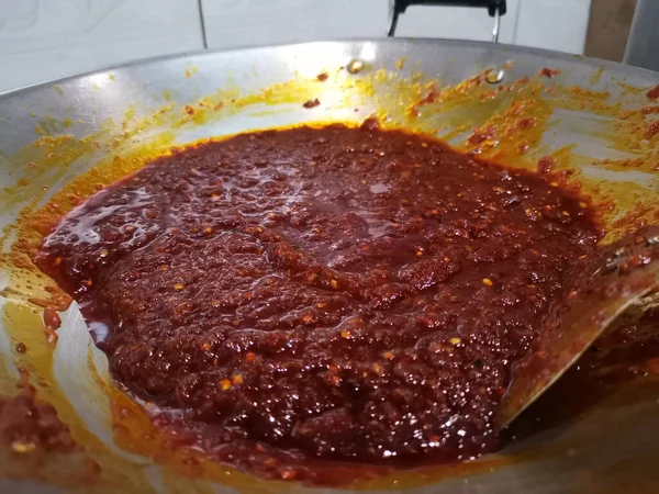 Chili Paste Pan Thai Dips Sweet Spicy — Stock Photo, Image