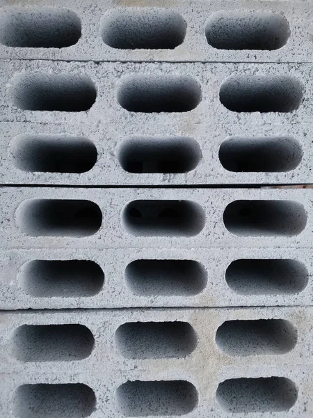 Betonové Cihly Stavební Materiály Bázi Cementu — Stock fotografie