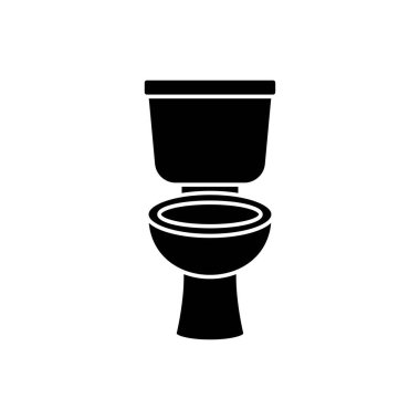 Tuvaletin vektör illüstrasyon simgesi