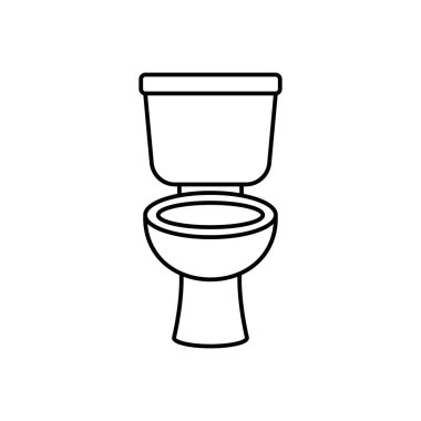 Tuvaletin vektör illüstrasyon simgesi