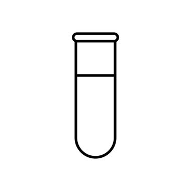 Test tüpünün vektör illüstrasyon simgesi