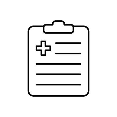 Tıbbi raporun vektör illüstrasyon simgesi