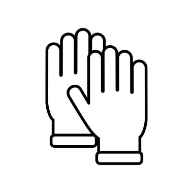 Eldivenlerin vektör illüstrasyon simgesi