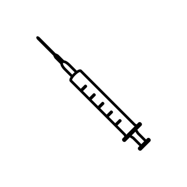 Vector Illustration Icon Syringe — Stock Vector