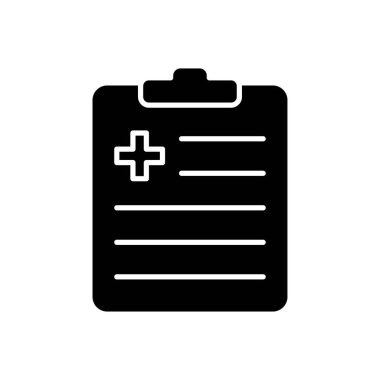 Tıbbi raporun vektör illüstrasyon simgesi