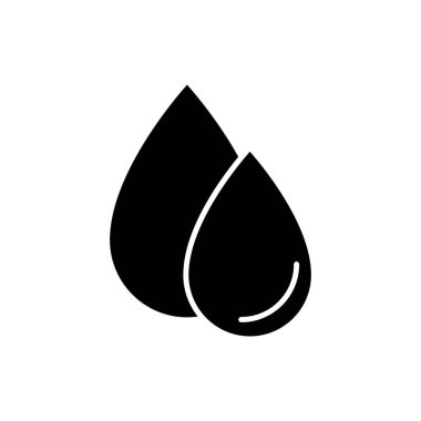 Kan damlalarının vektör illüstrasyon simgesi