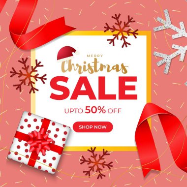 Vektör illüstrasyon indirimi pankartı ve üzerinde 