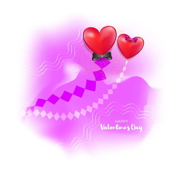 Feliz Día San Valentín Vector Ilustración Concepto Amor Romántico — Vector de stock