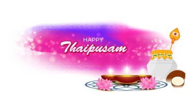happy thaipusam festive day concept vector illustration  clipart