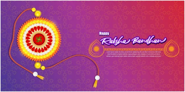Vector Ilustración Para Festival Indio Raksha Bandhan Significa Raksha Bandhan — Vector de stock