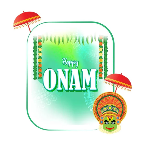 Vector Illustration Offer Banner Greeting Für Indian Festival Onam Bedeutet — Stockvektor