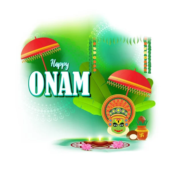 Vector Illustration Offer Banner Greeting Für Indian Festival Onam Bedeutet — Stockvektor