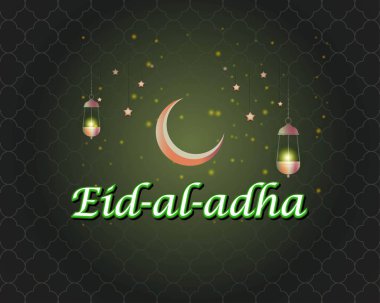 Kurban Bayramı 'nın vektör illüstrasyon konsepti, Bakra Bayramı olarak da bilinir. Maske takın, dikkatli olun..