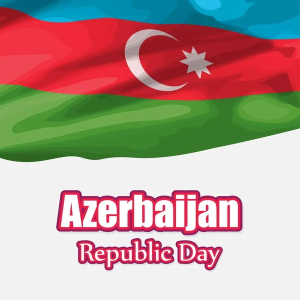 Vector Illustration Azerbaijan Republic Day — Stock Vector