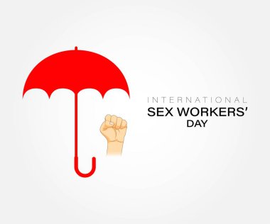 Uluslararası seks işçileri günü için vektör illüstrasyonu