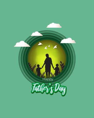 Mutlu Babalar Günü için vektör illüstrasyonu